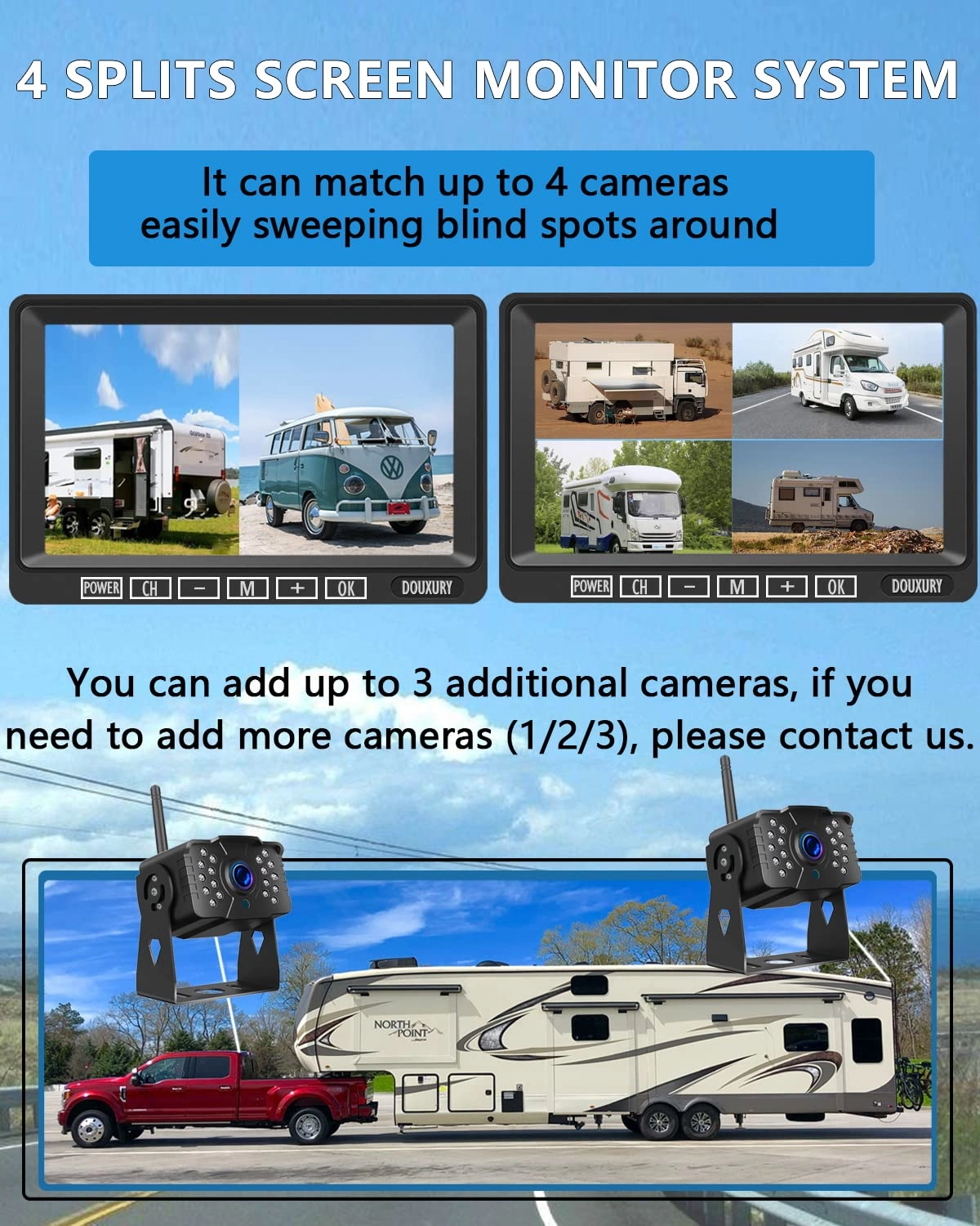 RV Backup Camera - Wireless 1080P