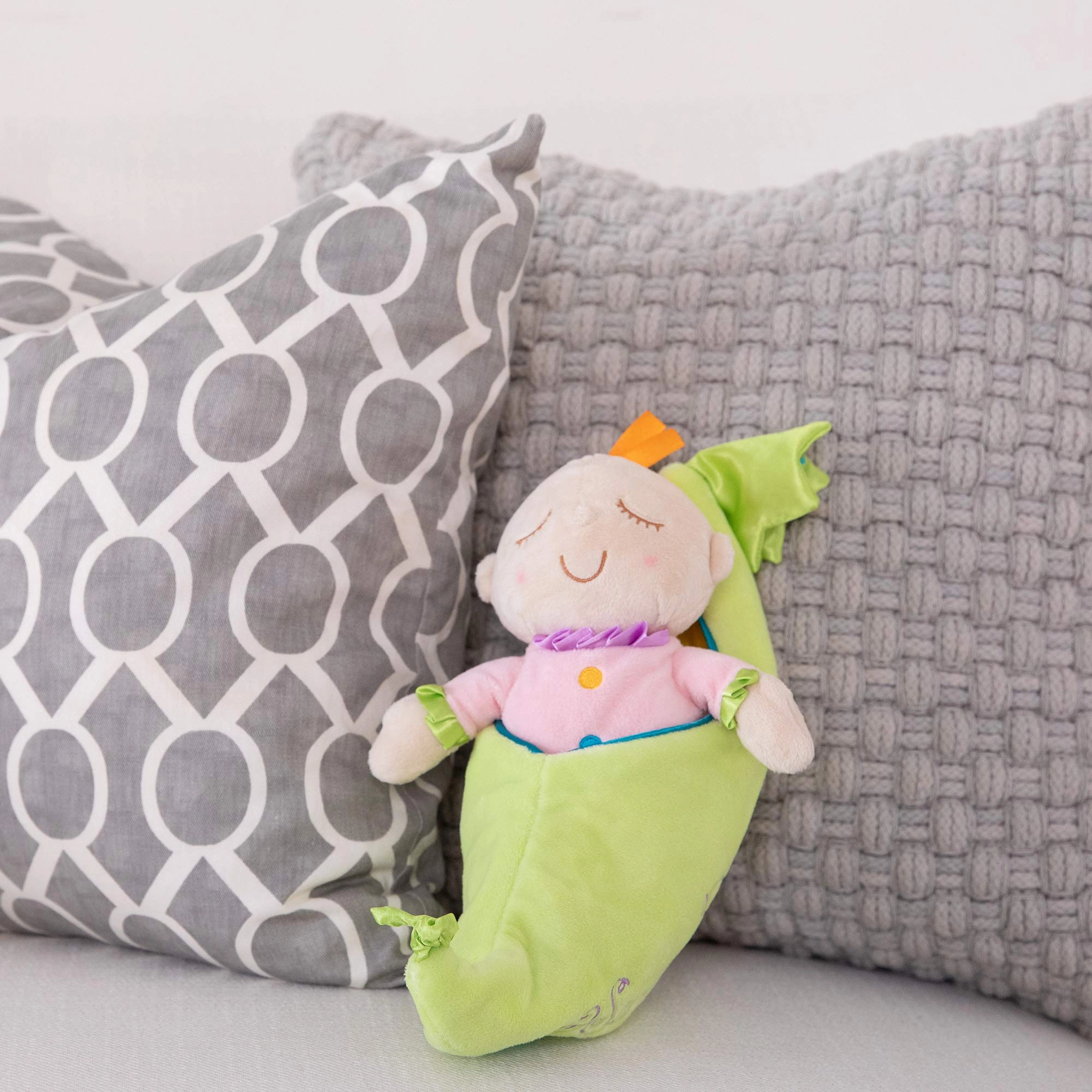 Sweet Pea Baby Doll - Snuggle Pod 10 inches Polyester Ages 6+