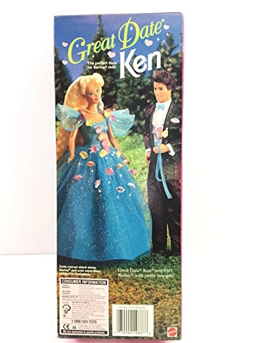 Great Date Ken Doll - Plastic Black Ages 15+