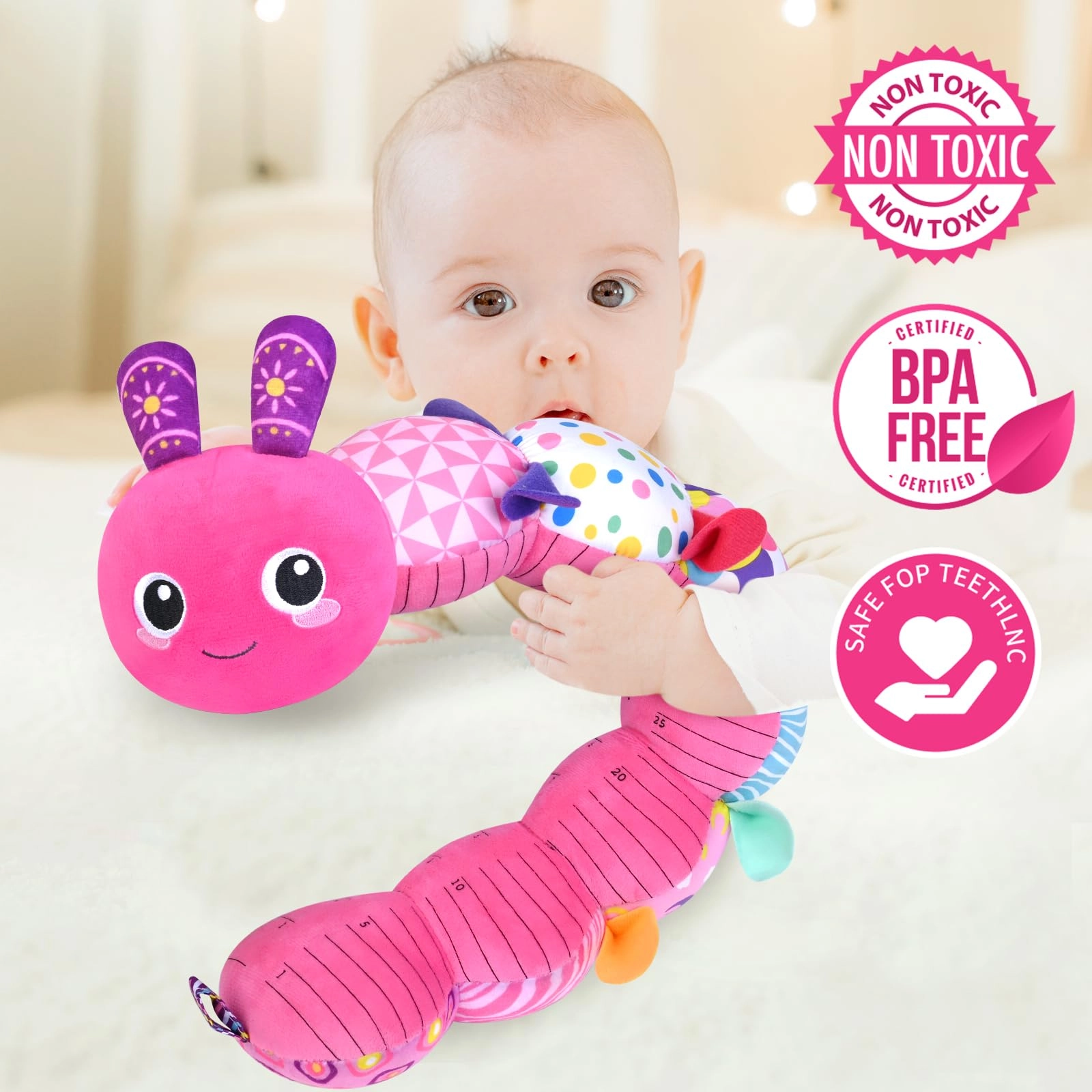 Baby Toys - 0 months Polyester Animal 1.0 Count