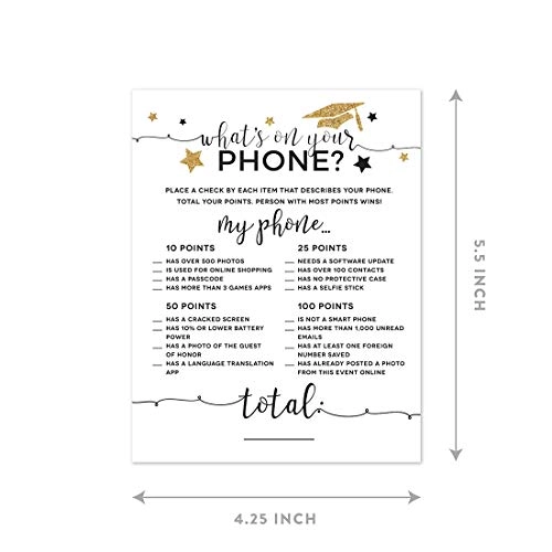 What's on Your Phone? Game Cards - 20 pieces