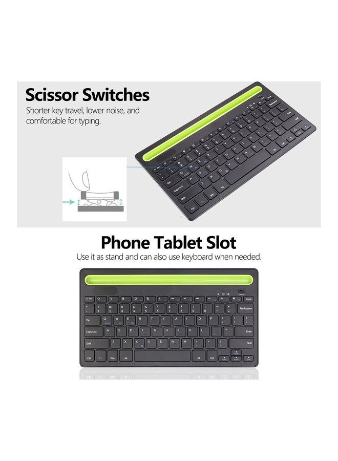 Round Keycap Touch Keyboard Case - Wireless