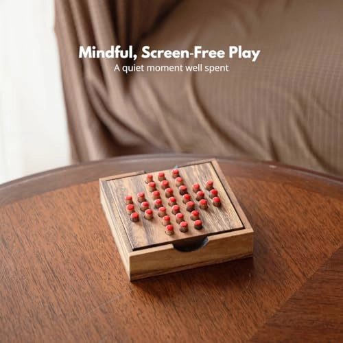 Solitaire Wooden Puzzle (WG-1137) - 12 pcs