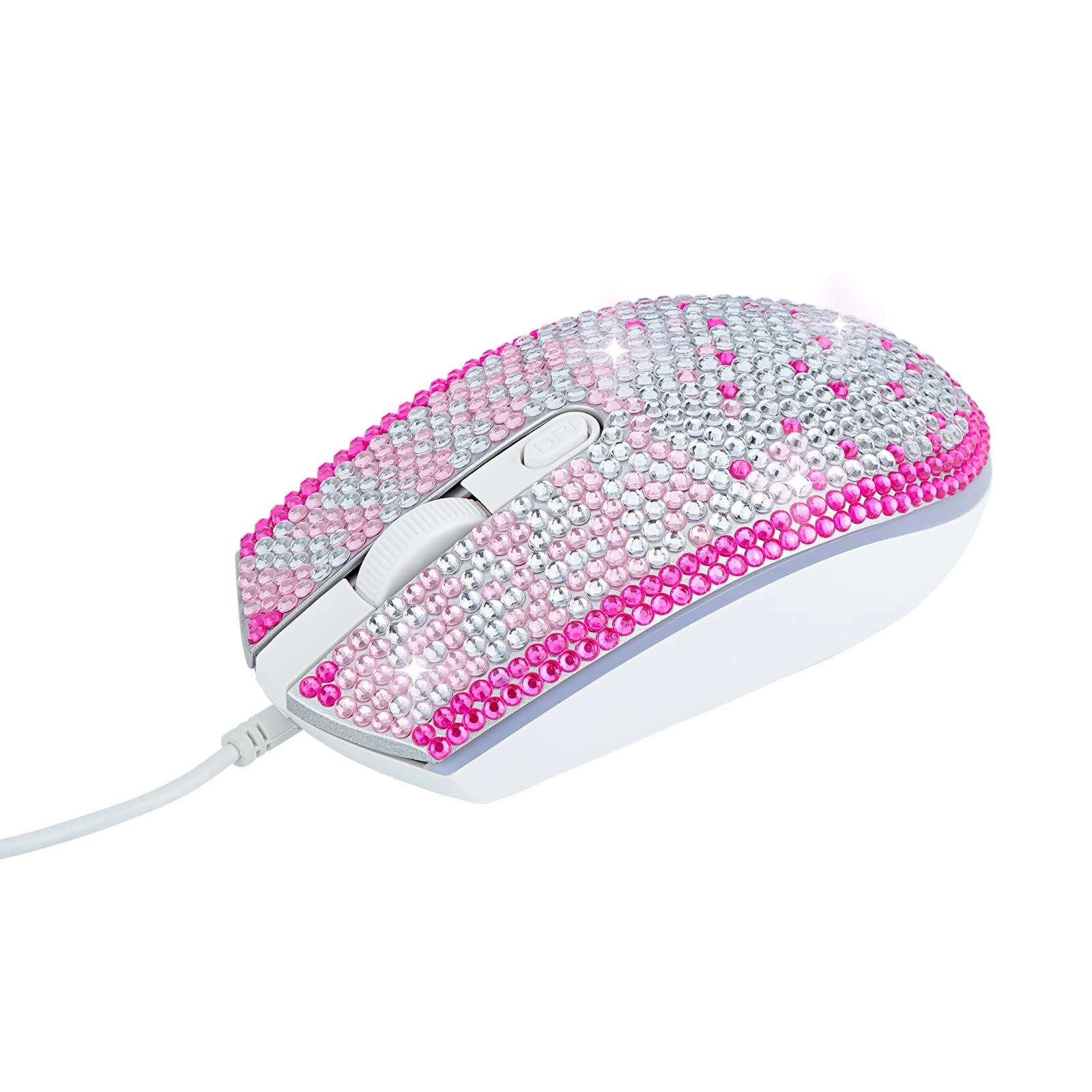KEYPOWER Bling Rhinestones Computer Mouse - Wired
