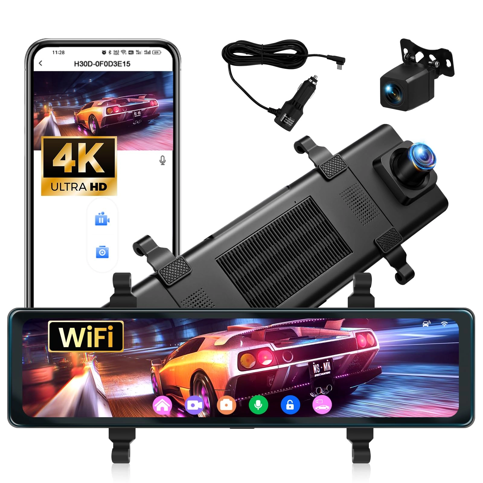 Mirror Dash Cam - 2160p