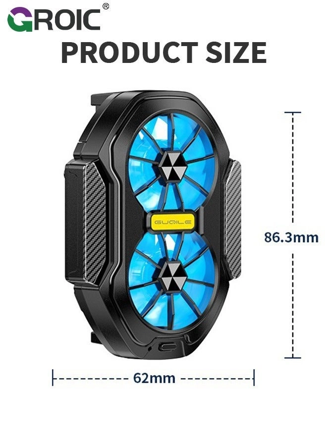 Phone Cooler - 3 Cooling Modes RGB Lights