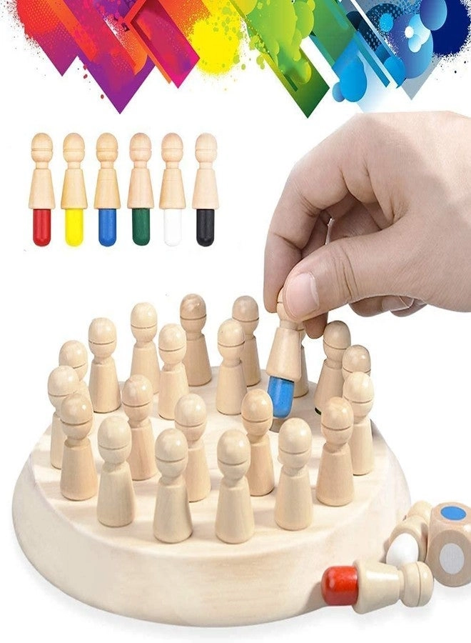 Wooden Memory Match Stick Chess Game Set