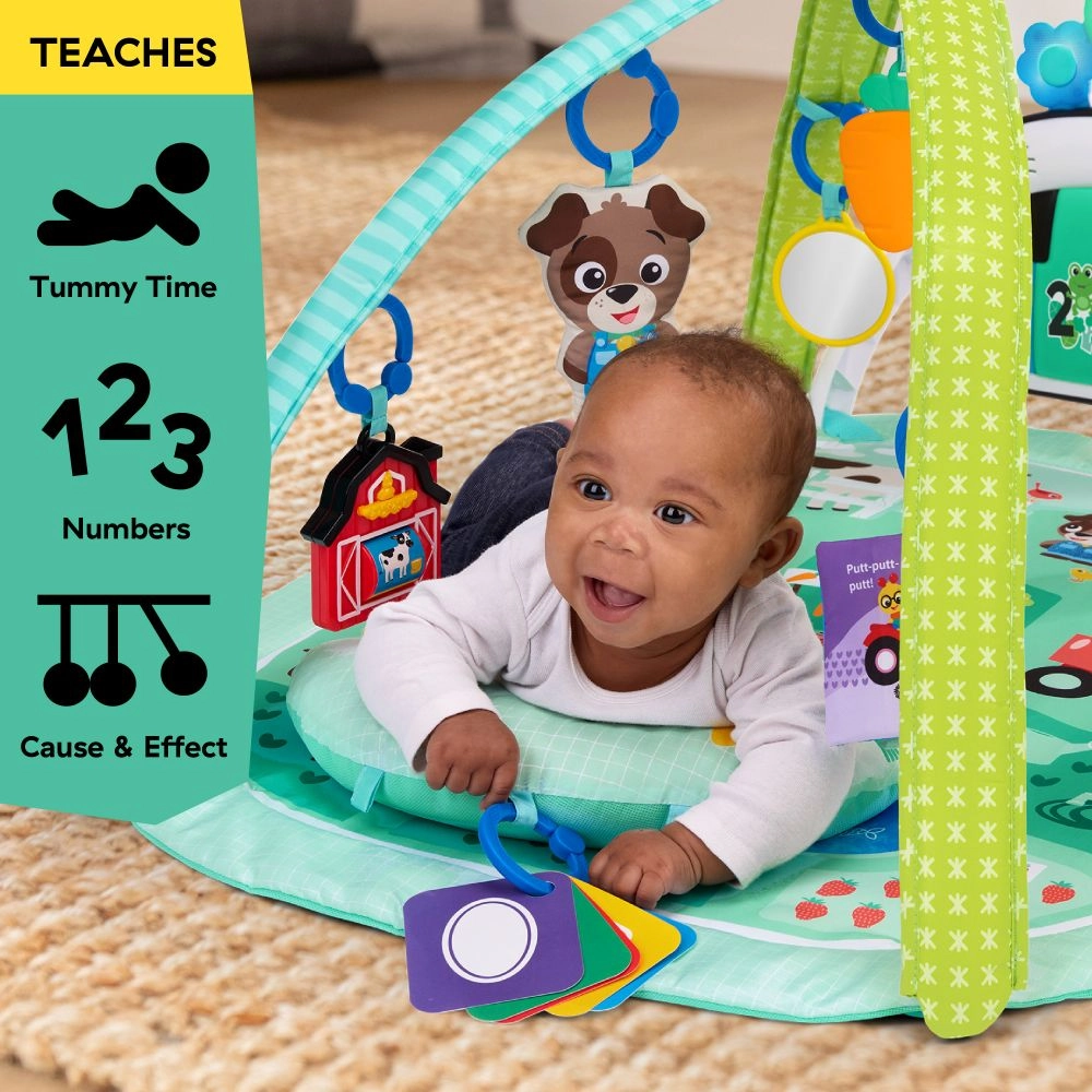 4-in-1 Kickin’ Tunes Musical Meadow Music & Language Discovery Gym - 0 months