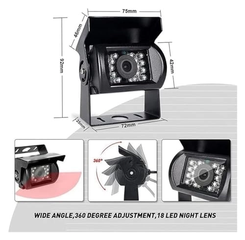 Rear View Camera - Night vision Wireless 648z488 pixels