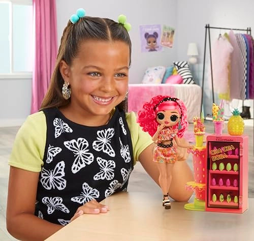 Pinky Pops Doll - Space-Themed Bright Pink Hair Ages 4+