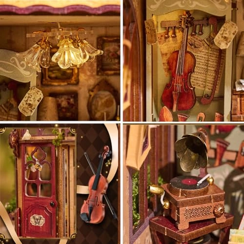 Miniature Wooden Dollhouse Furniture Kit - Creative Room 1:24