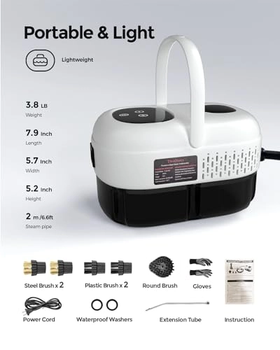 Limpiador a Vapor de Mano - 3 bar 1100ml