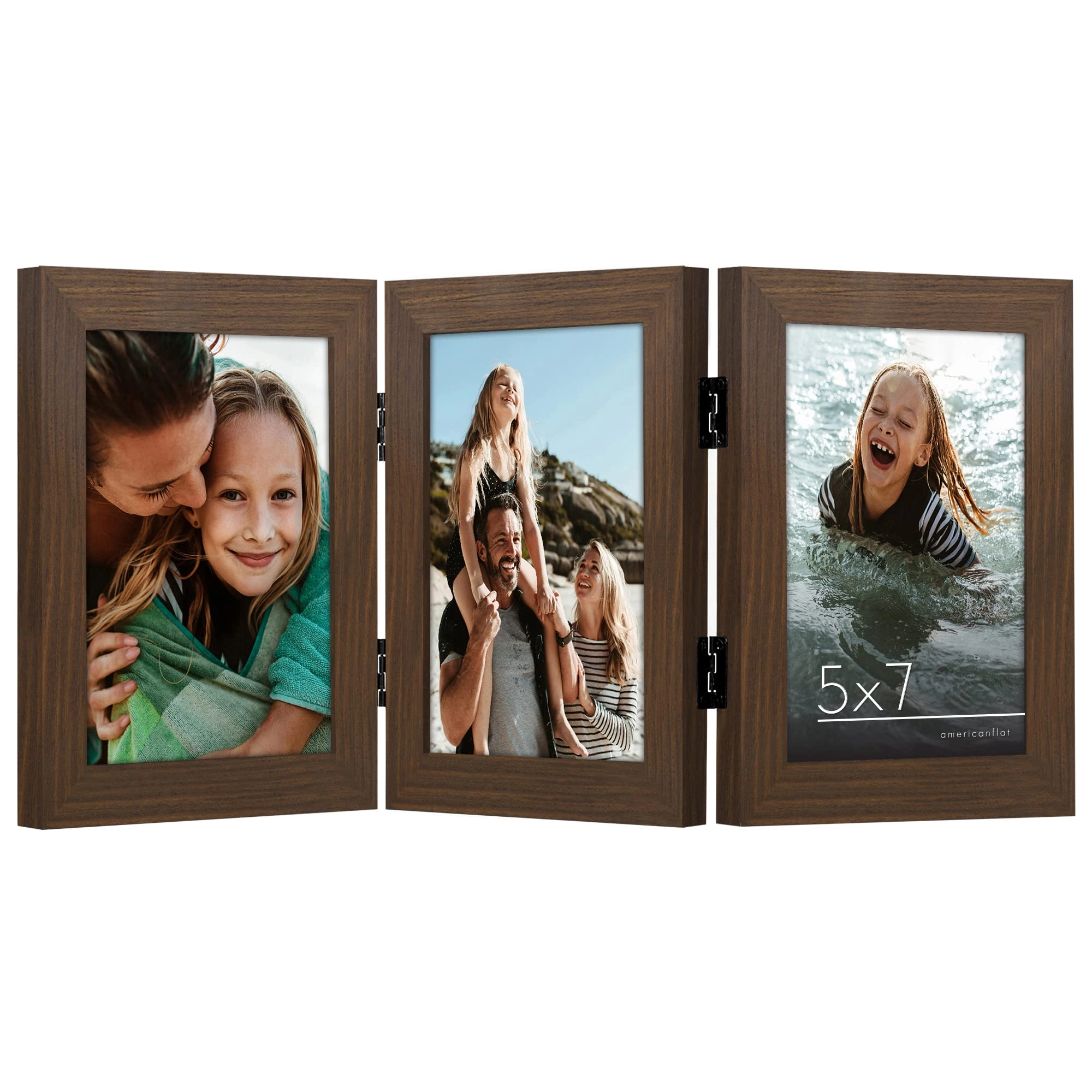 Hinged 3 Picture Frame - 5X7