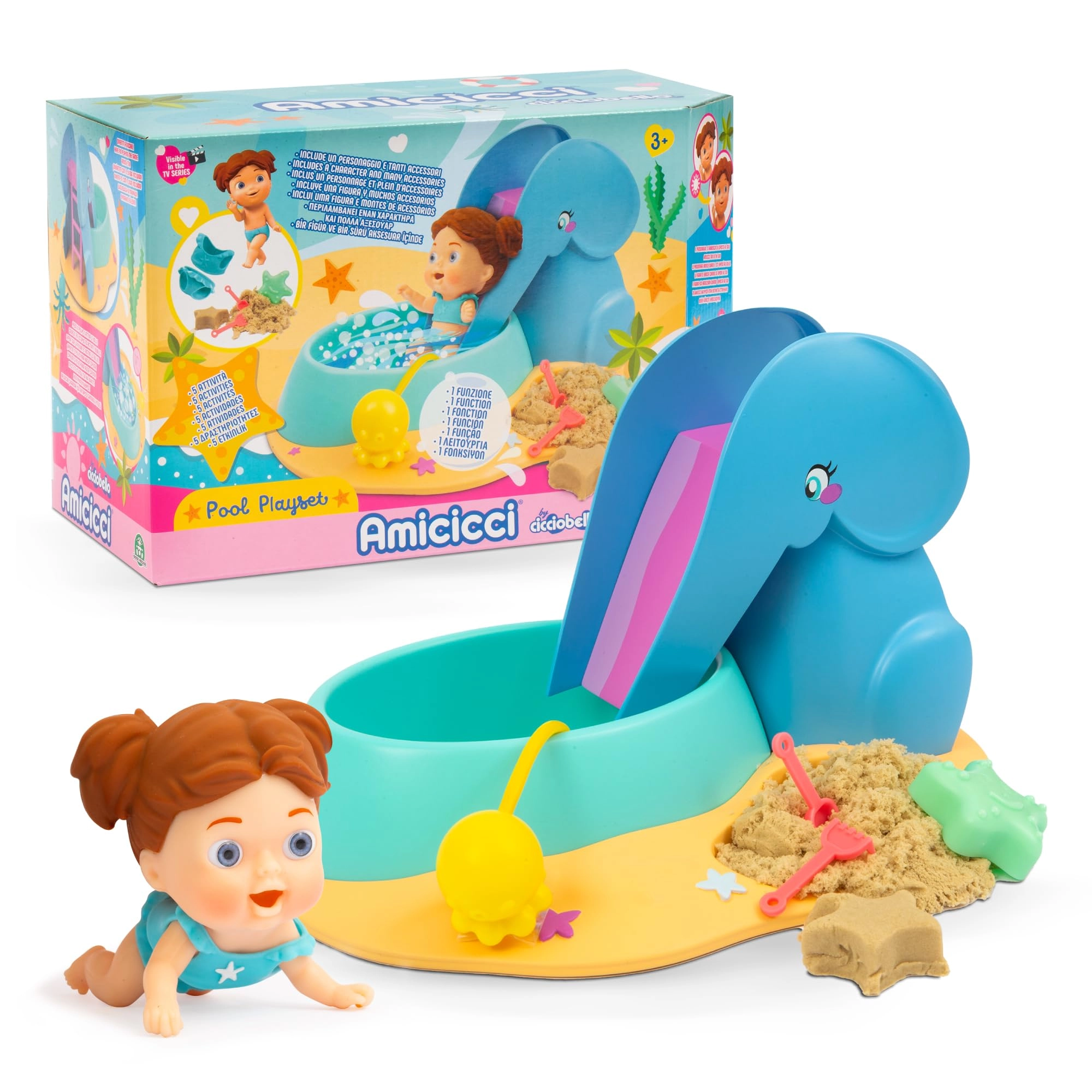 Cicciobello Amicicci - Pool Playset Bubble Function