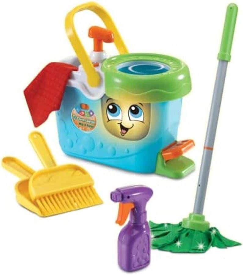 COLOR LAND CHILDRENS TOYS CENTER LLC Clean Sweepmop & Bucket - 3–5 Years