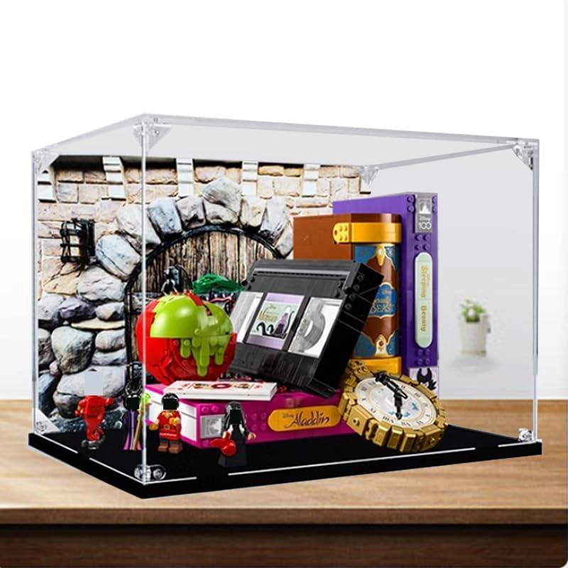 Display Case (43227) - 13.77x9.84x9.84in. Black Bottom+background