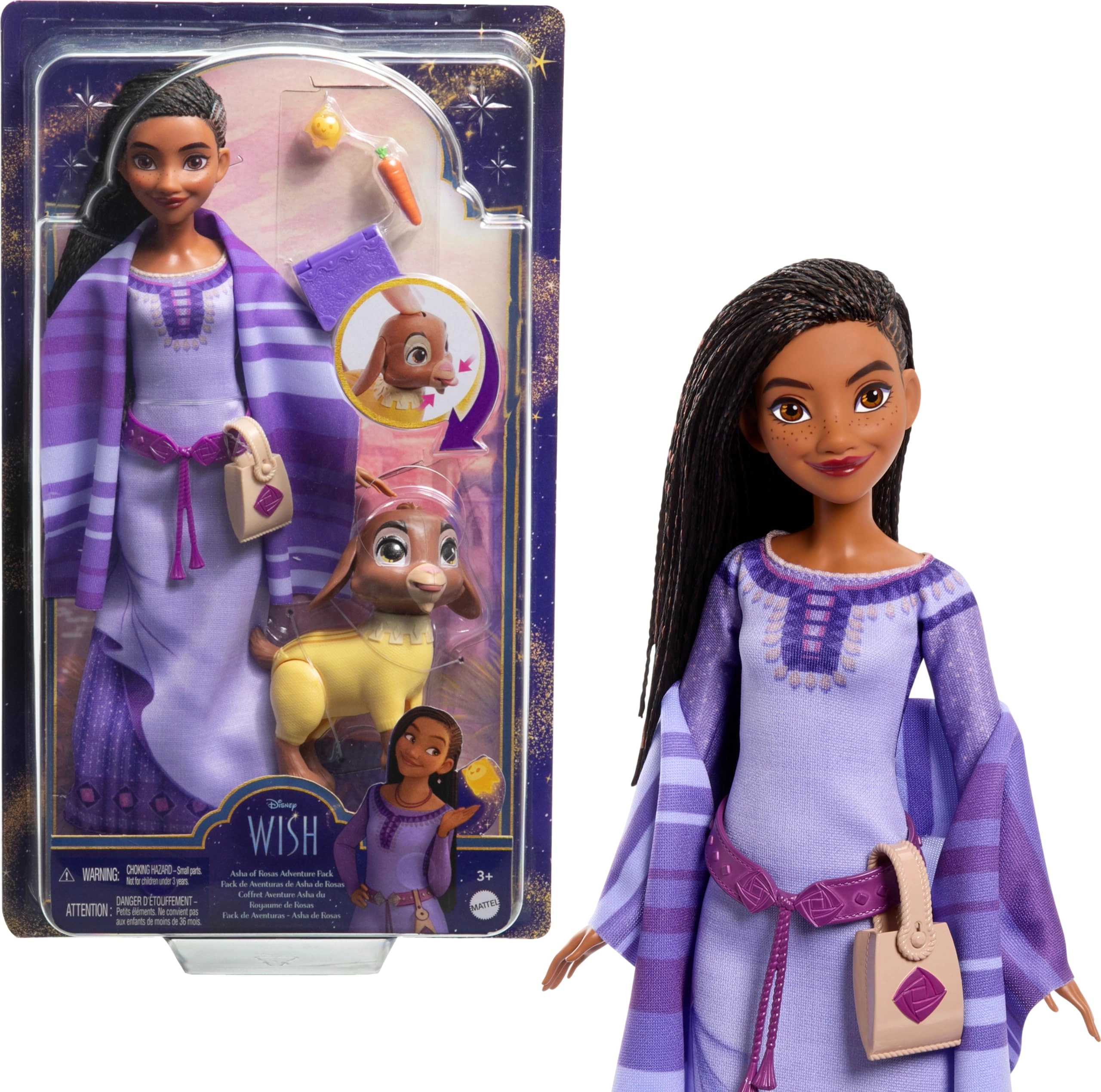 Mattel Asha of Rosas Adventure Pack Doll - Posable Removable Dress Ages 3+