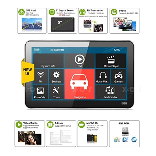 GPS Navigator for Trucks 15641563123 - 5 inch 8GB Russia Free Lifetime Map Updates