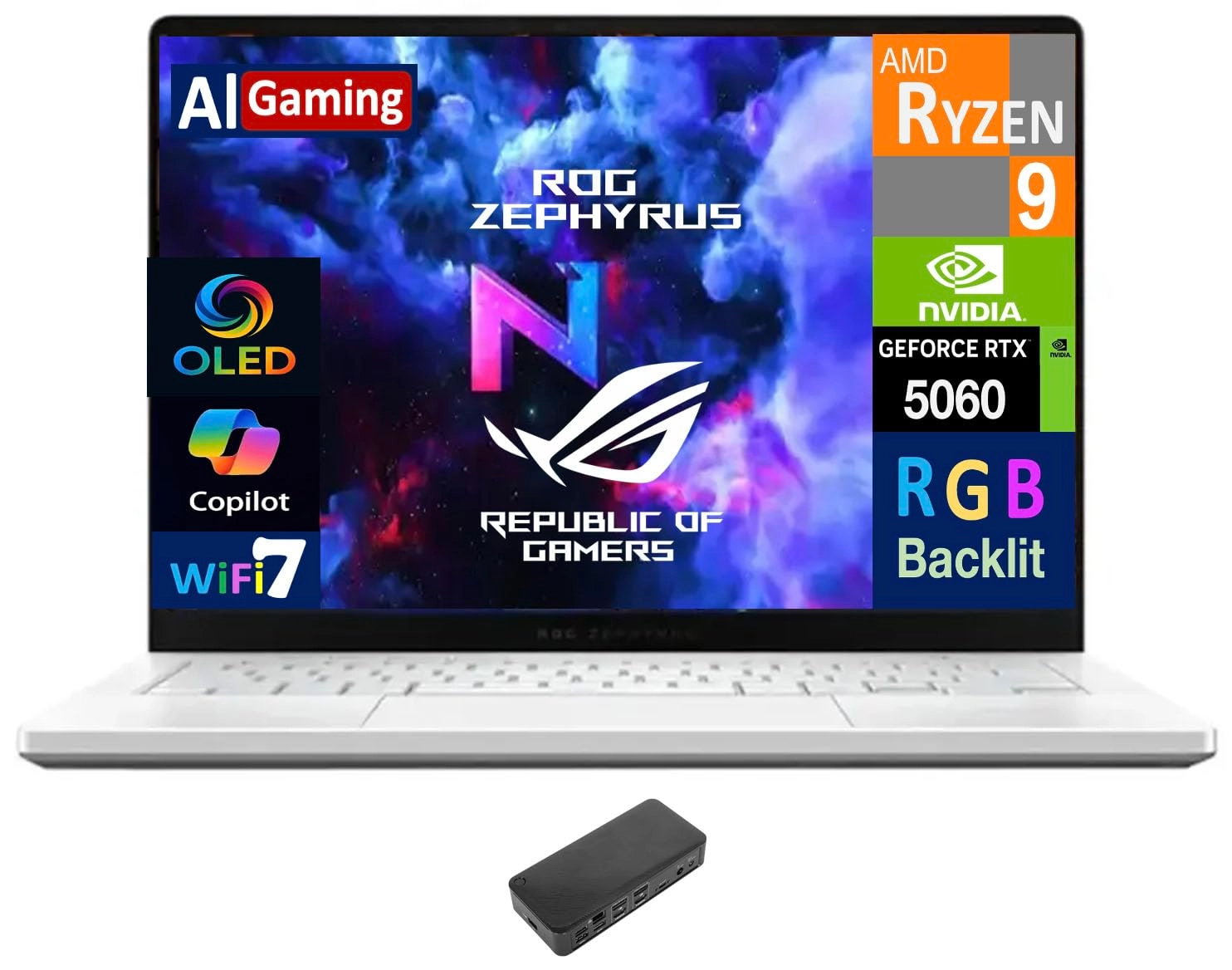 ASUS ROG Zephyrus AI 473e4692-1b1e-47f6-a4a8-21fe7306877b - 14'' Ryzen 9 270 16GB DDR5 2TB SSD + DV4K - 6X3S6U3