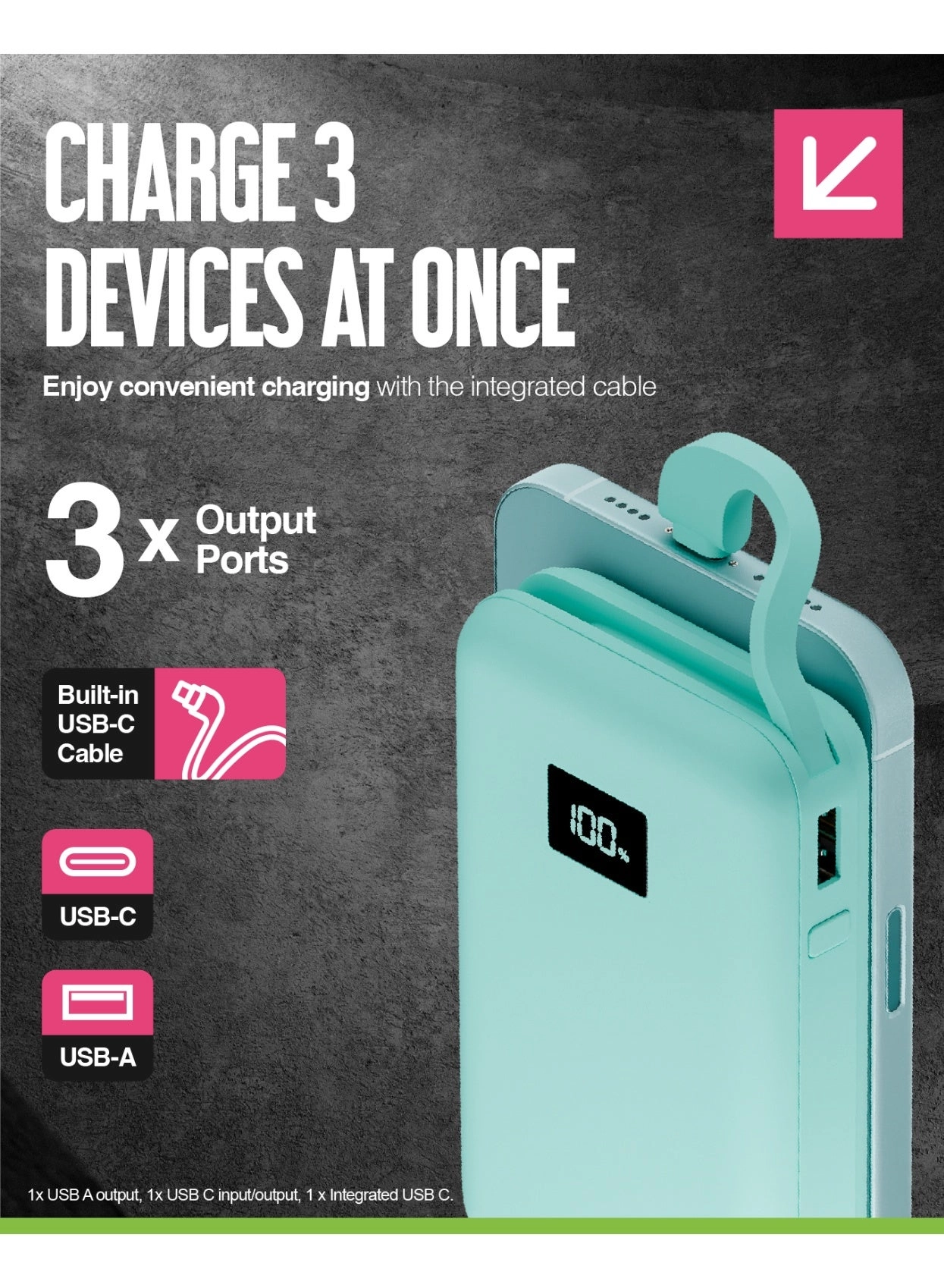 Eco Integrated 3 - 12,000mAh 15W Fast charging