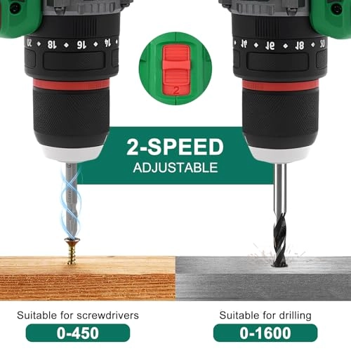 Cordless Drill Driver - 2 x 2.0Ah 16.8V