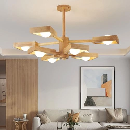 Farmhouse Wood Chandelier