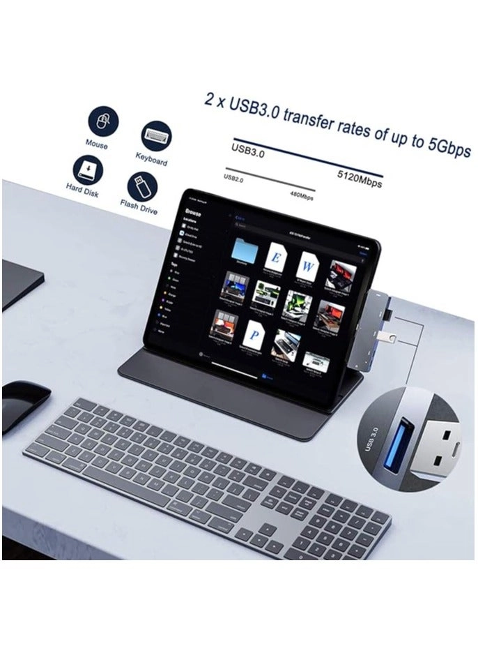 USB C Hub - 6-in-1 4K HDMI USB 3.0
