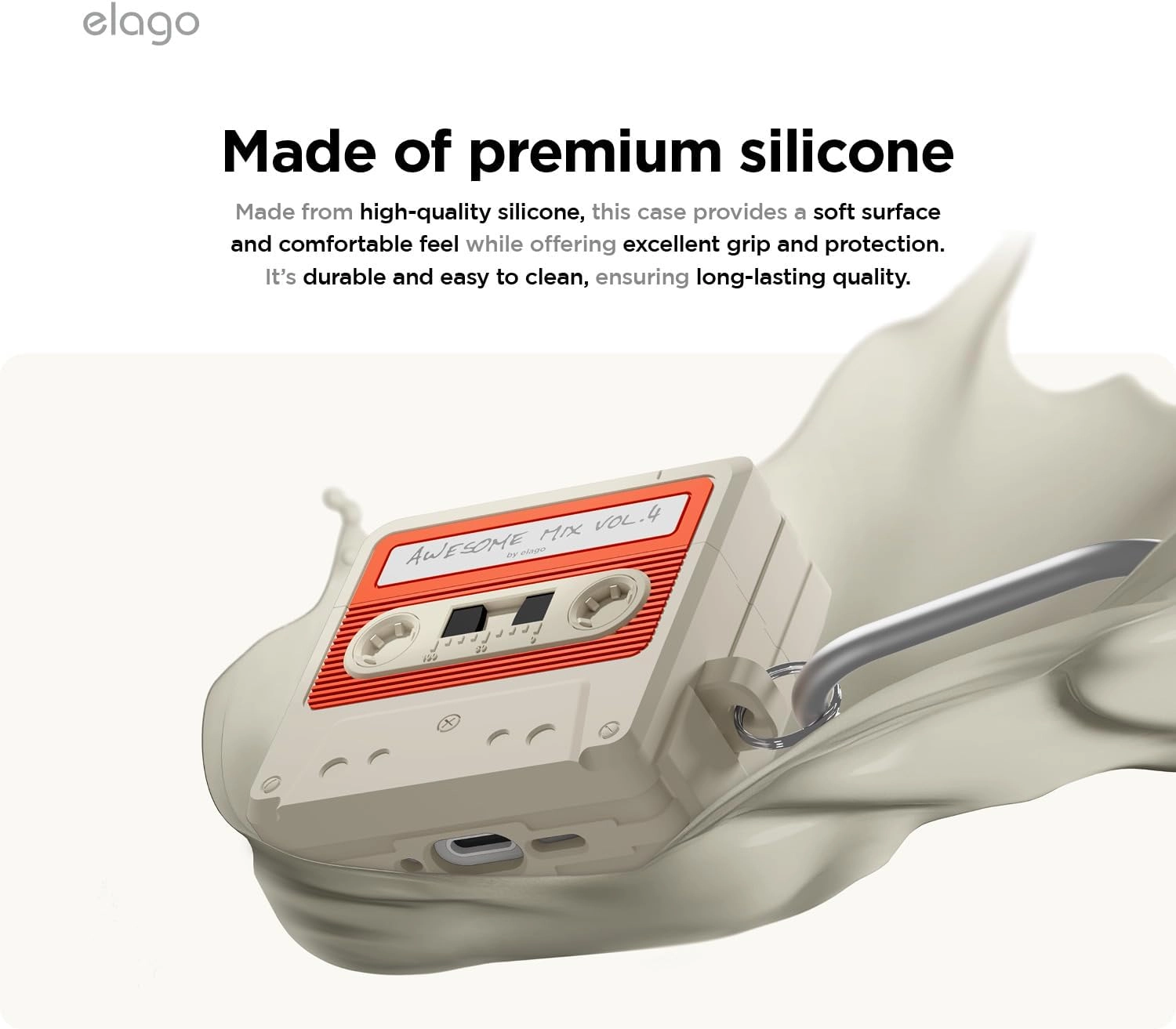Case for AirPods 4 - Retro Cassette Design