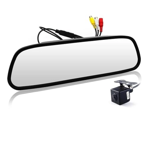 Car Mirror Monitor - 5 inch 800 x 480 pixels + Rear View Camera - 170 Angle Night vision