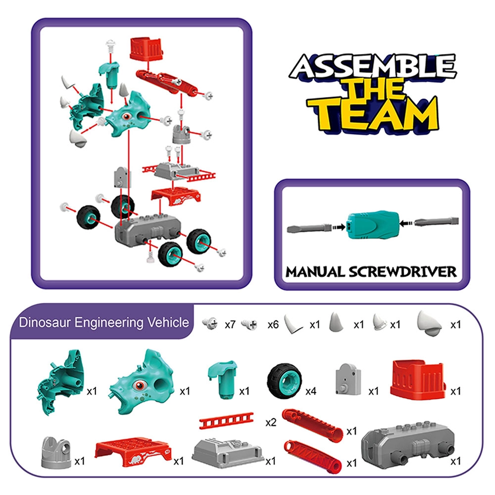 Mini Dinosaur Truck - 37pcs