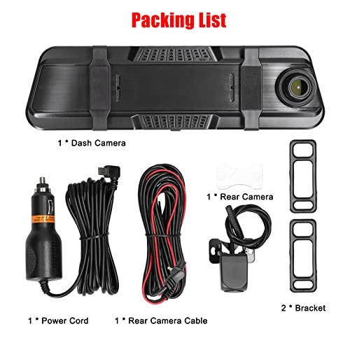 Rear View Dash Cam - 1080P