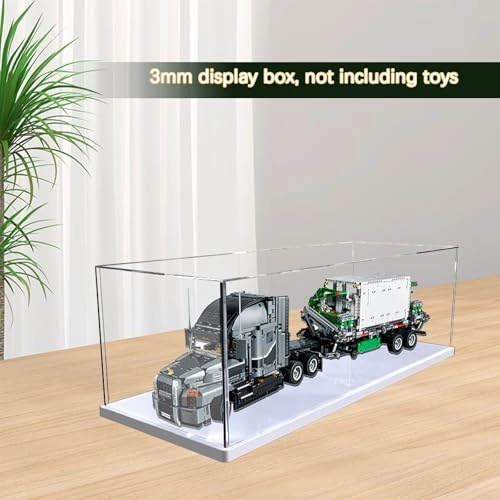 Acrylic Display box - 88 x 20 x 30 cm Thickened White Base