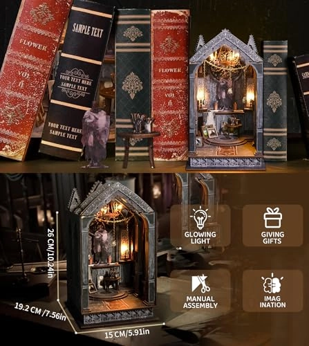 DIY Book Nook Kit - FLOWER HOUSE BOOKNOOK 1/32