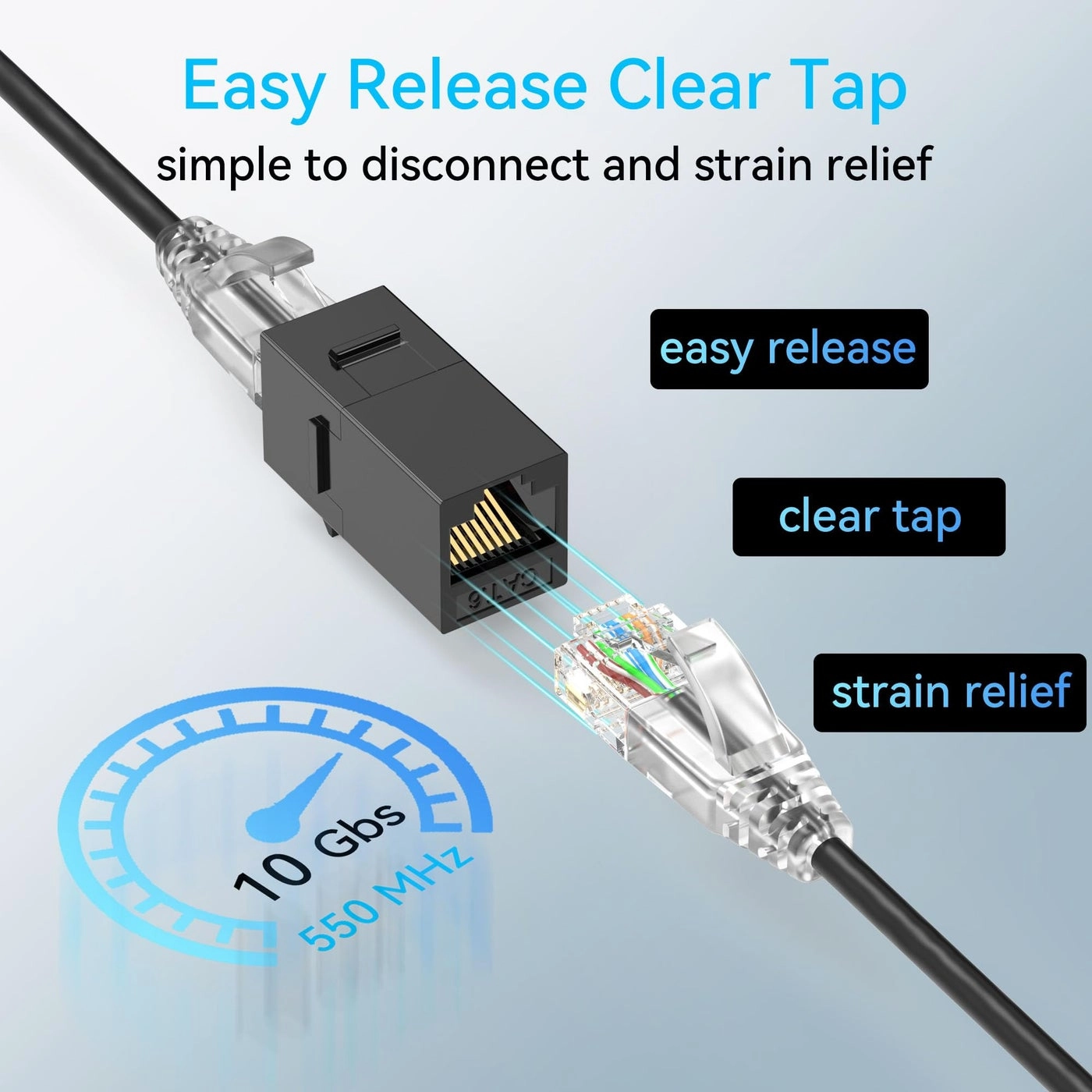 Cat6a Patch Cables Slim - 1ft