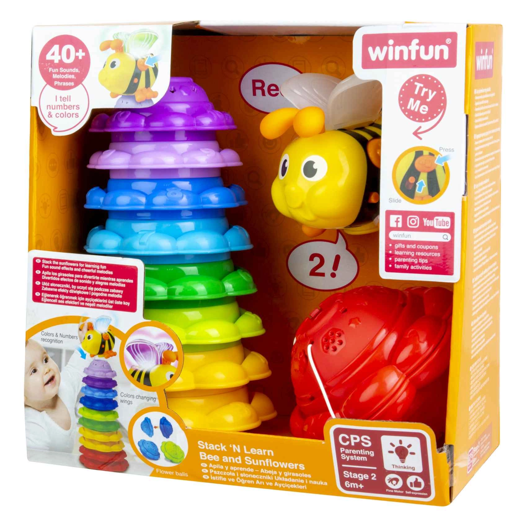 Bee And Sunflowers Stack 'N Learn Toy - Suitable for 6 months and above