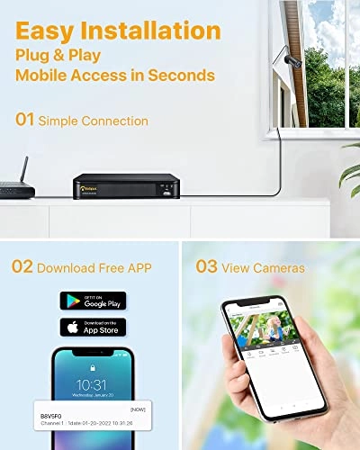 1080P Security Camera Set - 2TB 8CH
