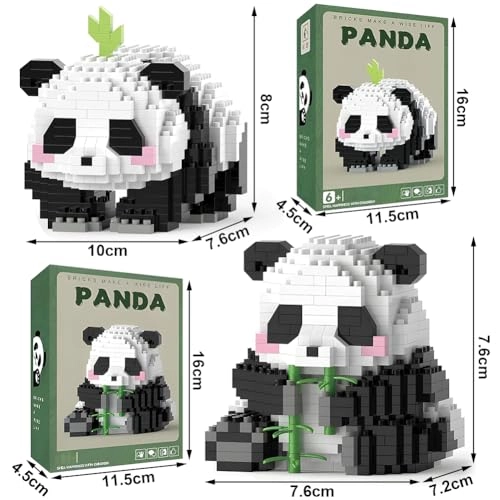 Panda Mini Building Blocks - 504 pcs/606 pcs