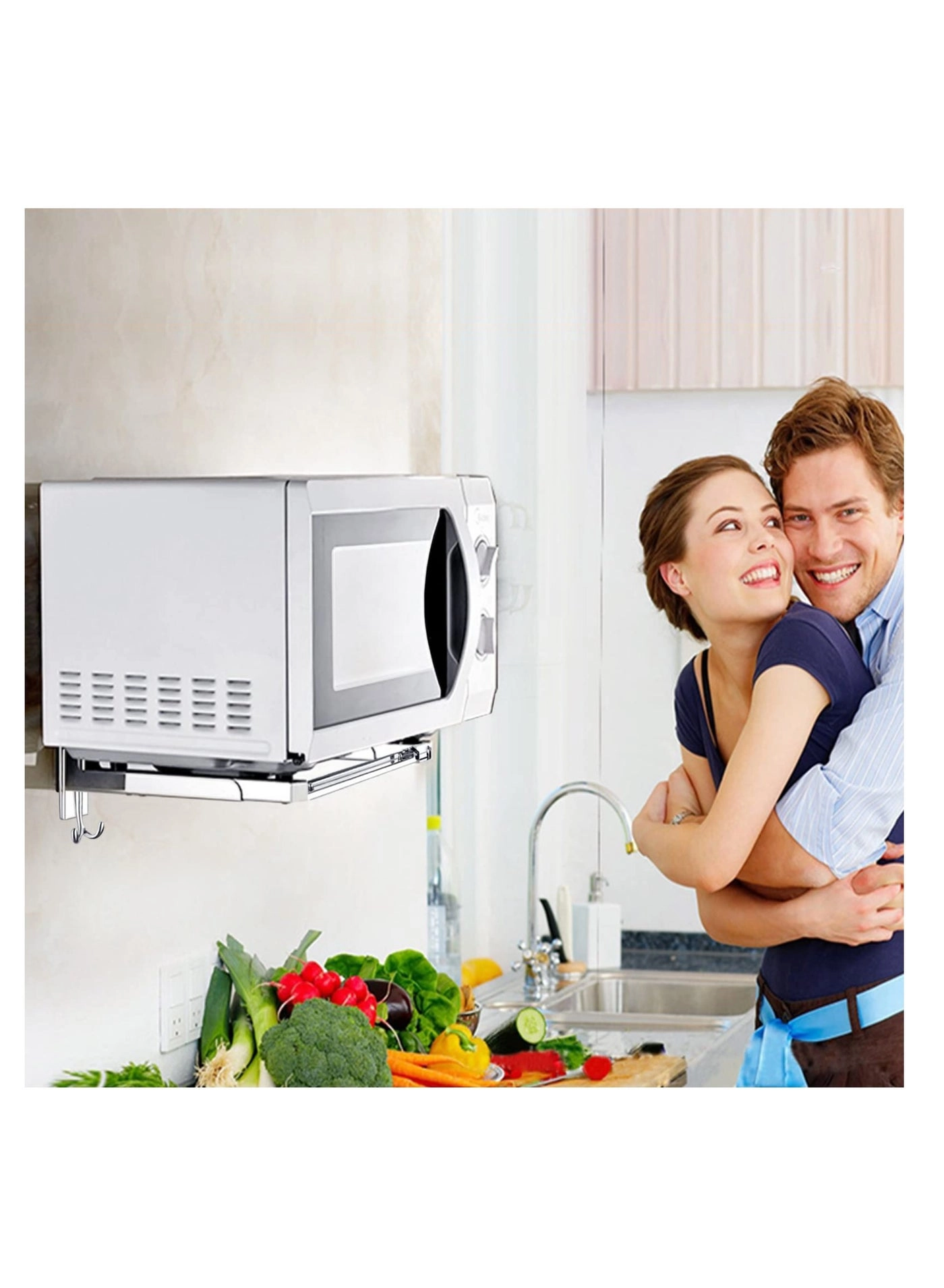 Microwave Shelf - 304 Stainless Steel 220mm-400mm 77lbs/35kg