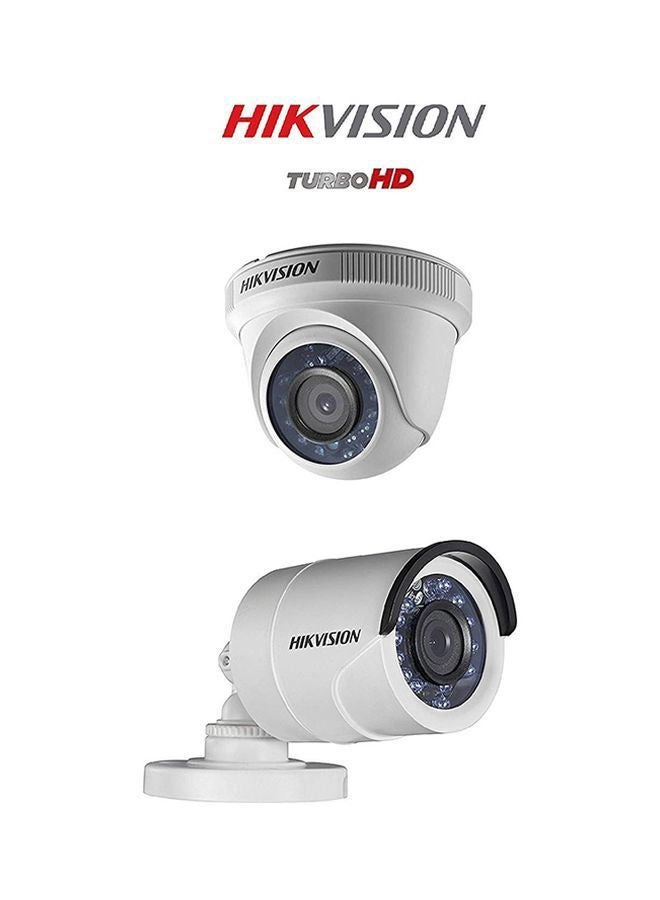 Turbo HD-DVR - 4 Channel + Turbo Full HD Camera - 2 MP Indoor Night Vision + Cable Roll - 20 Meters + Power Supply - 4 Channel