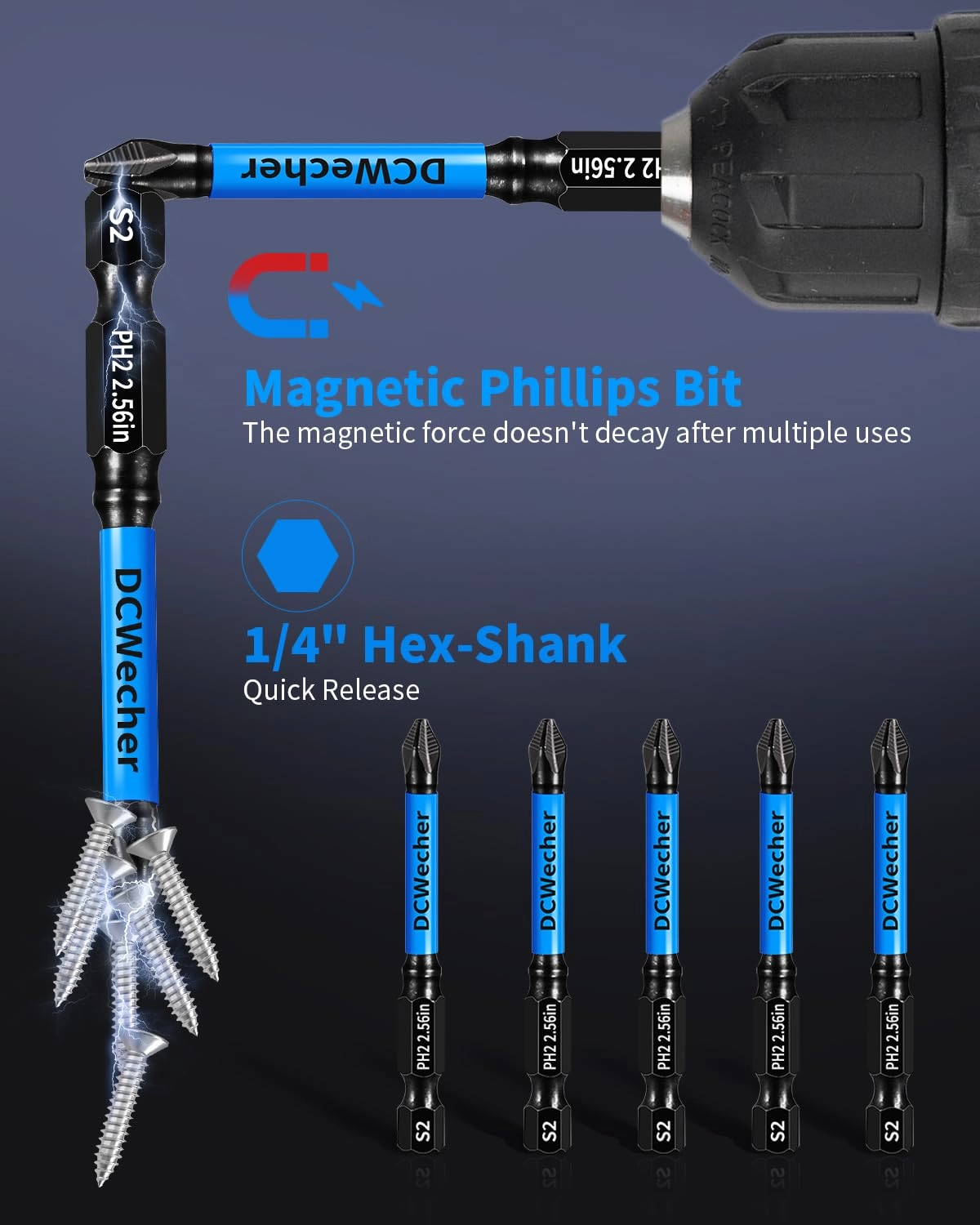 Phillips Bits - 12Pack 16Inch
