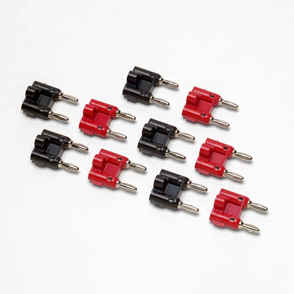 Fluke BP980 - 15 A 30 V rms or 60 V DC 5 pair (red, black) of double 4 mm banana plugs