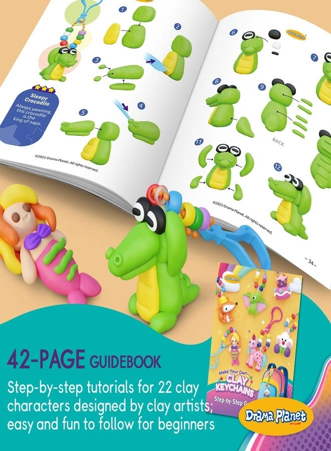 Make Your Own Clay Keychains - 6+ years 8+ pieces