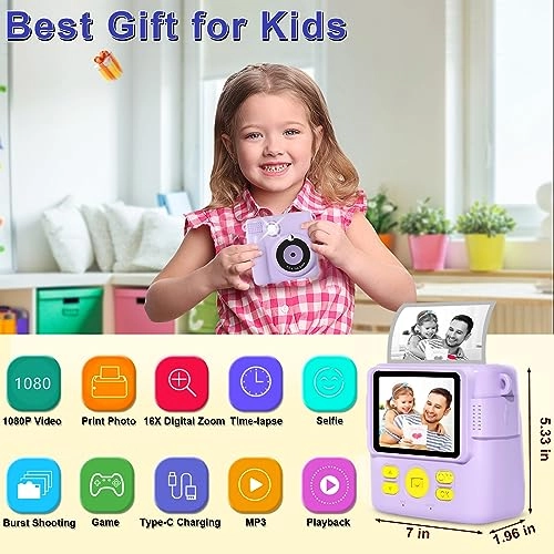 Kids Camera Instant Print