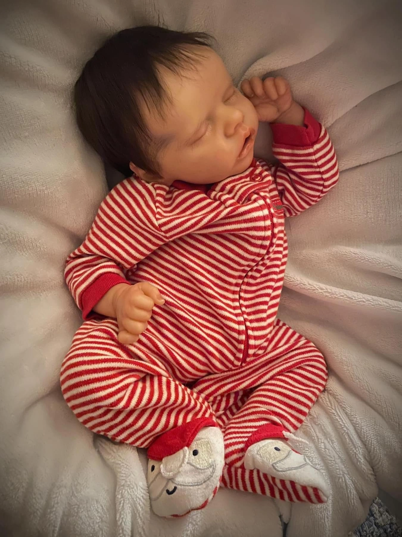 Nanjing Tianzeng Gifts Co.,Ltd Reborn Baby Doll - 18 inches Rooted Hair Soft Cloth Body