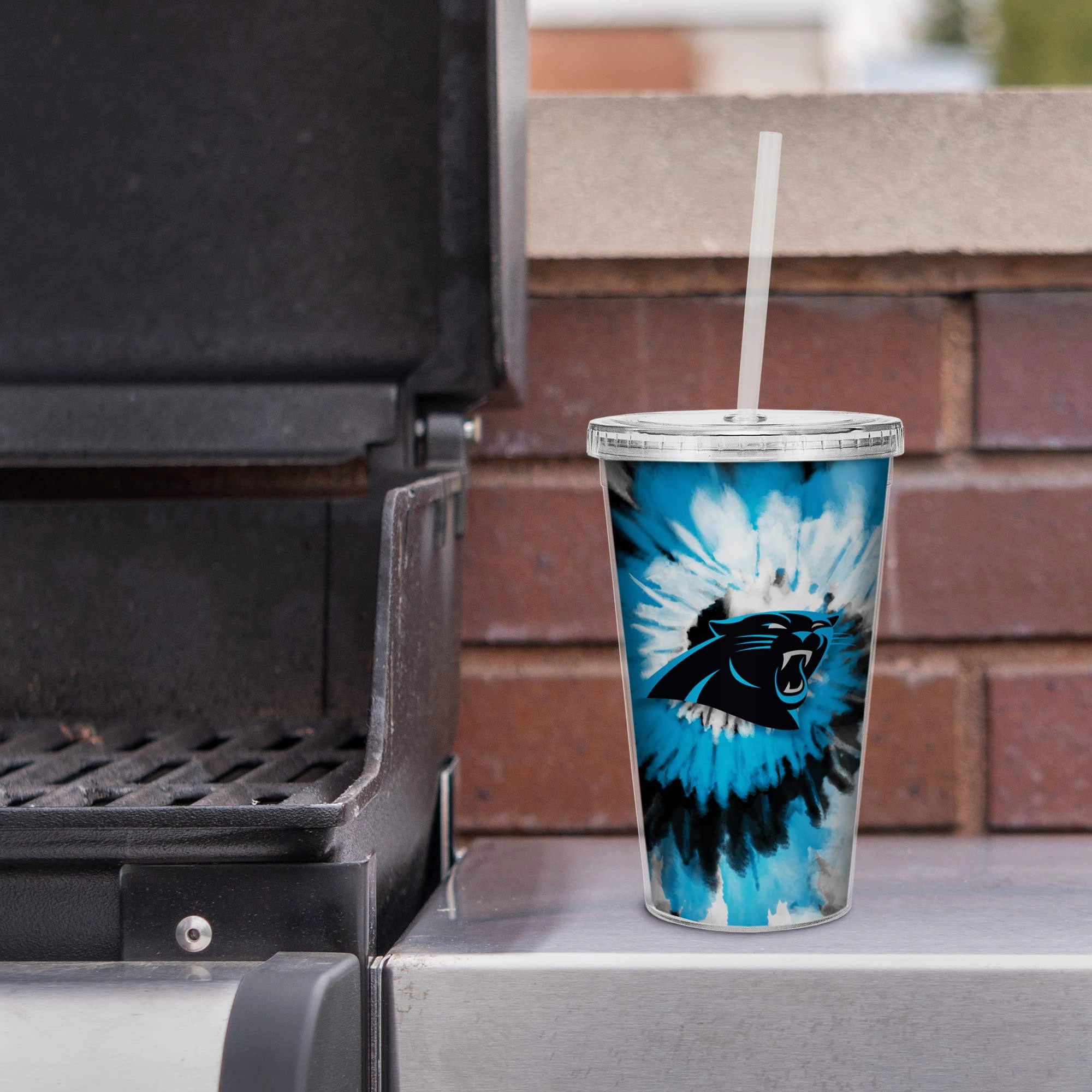 NFL Football Metallic Tie Dye Tumbler - 473ml