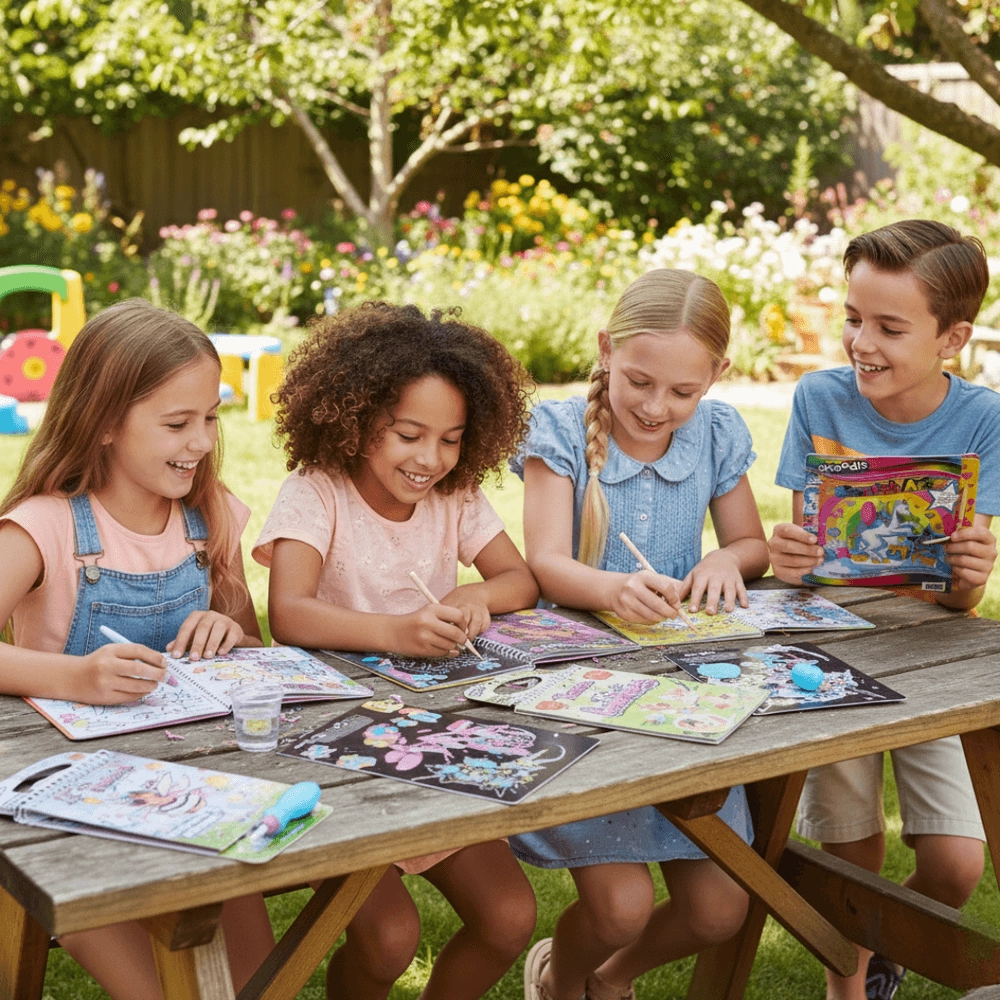 Unicorn Scratch Art With Scraper - 3+ years