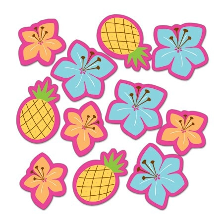 Party Zone Luau Fun Table Scatter - Pink