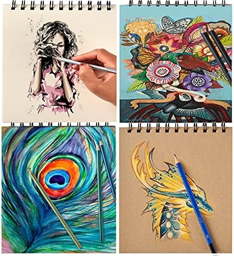 Drawing Set - 76 Pack 3-Color Sketchbook