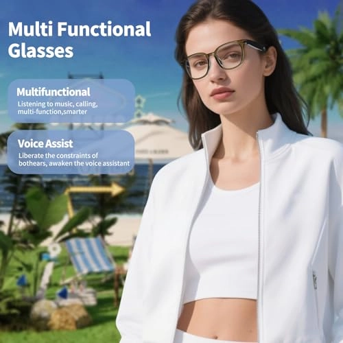 Smart Bluetooth Audio Glasses - Dual Speaker Open Ear