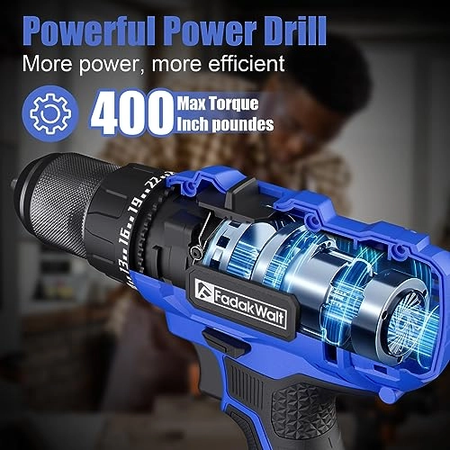 Cordless Drill Set - 2 Amp Hours 20 Volts